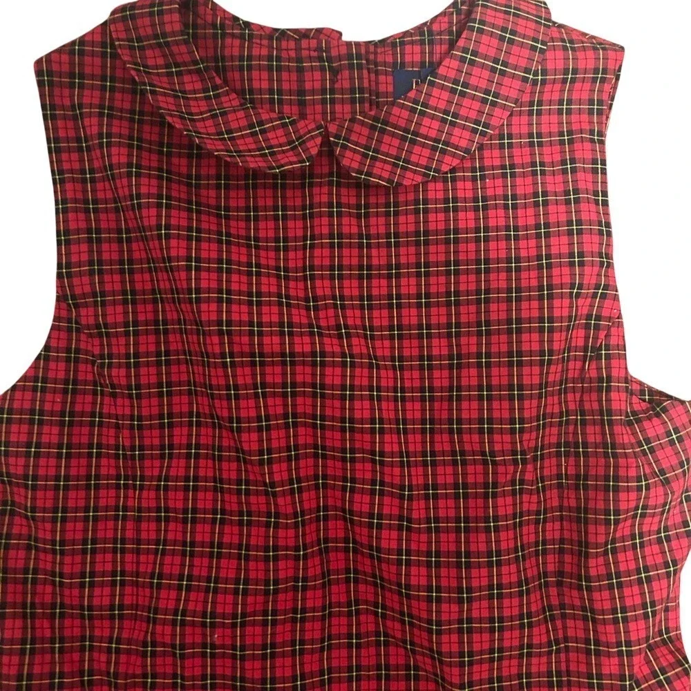 Polo Ralph Lauren Plaid Dress Kids 14 Red NEW Holiday Tartan Peter Pan Collar